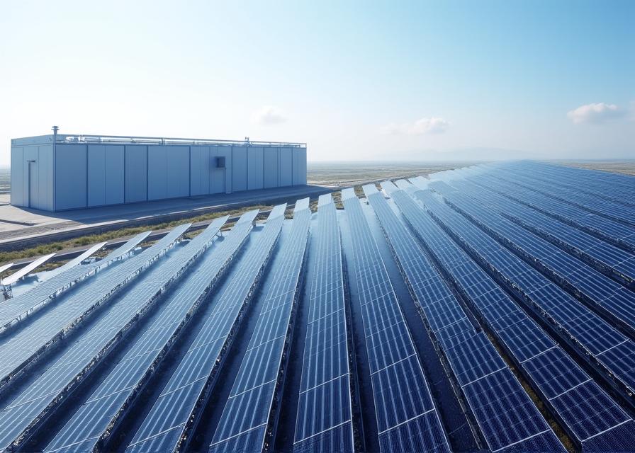 Instalación solar para centro de datos industrial