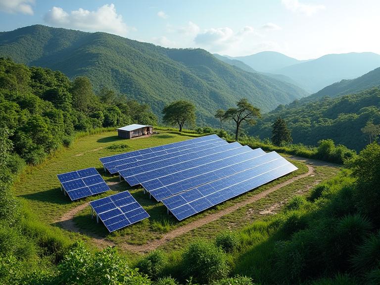 Microred solar en zona rural de Colombia