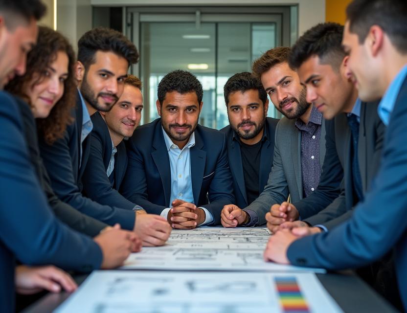 Equipo de ingenieros de SolaraQuilla Energy en Bogotá
